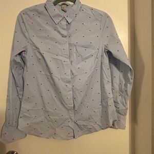H & M Light Blue Patterned women's Shirt